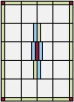 Cambridge glas-in-lood raam